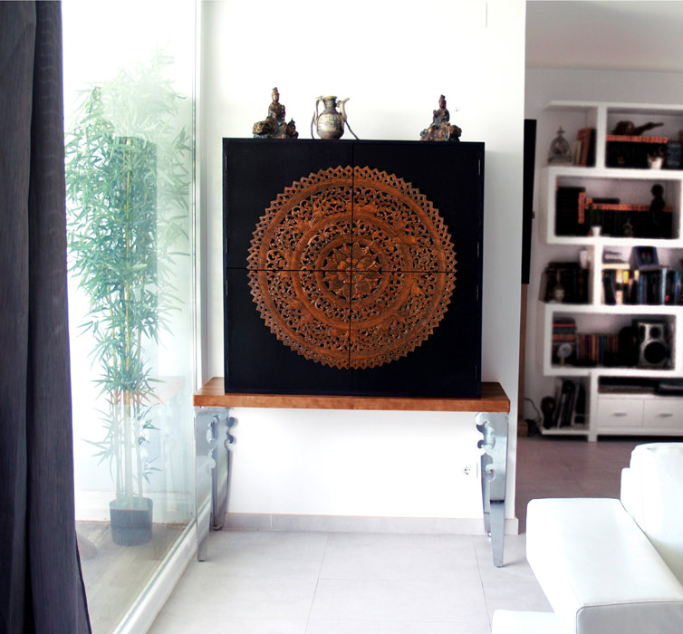 Mueble botellero mandala - Tropical - Living Room - Other - by Estudio  Delier
